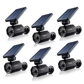 Bell Howell 711181436549 4-watt Solar Powered Black Motion Activated Outdoor Integrated Led Bionic Spotli