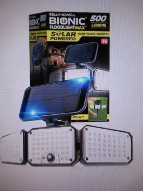 8523 Bell Howell Bionic Floodlight Maximum 6w 120-degree Black Outdoor Flood Light