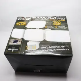 9422 Bell Howell Bionic Pro Solar Lights Outdoor Motion Sensor Floodlight White