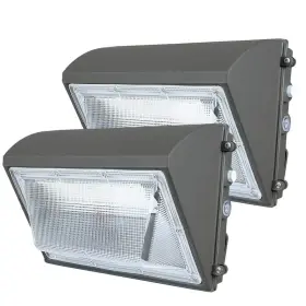 Wp-125w-2p-a Bieuoram 800- Watt-equivalent 120-277volt Integrated Led Bronze Dusk To Dawn Wall Pack