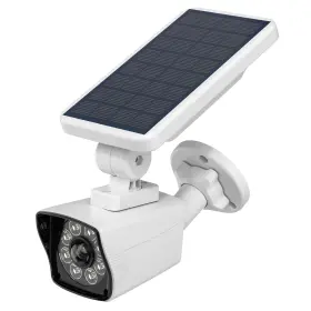 Bl-fakecamera001 Blessfly Motion Sensor Solar Security Lights Outdoor Battery Powered Wireless White