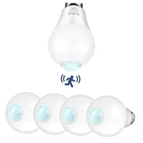 Bl-ms-5000k-4p Bling Motion Sensor Light Bulbs 12w 100-watt Equivalent Pir 4 Pack