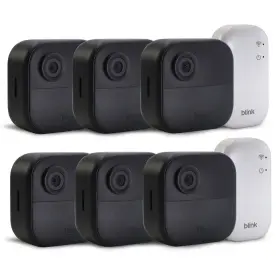 Blink 614198430206 2x Outdoor 4 Wireless Security Camera - Sync Module Core Included 3 Cam
