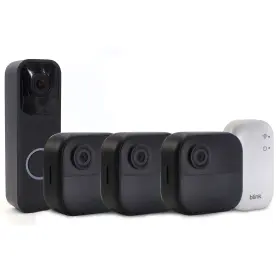 Blink 614198436789 Outdoor 4 Wireless Smart Security Camera 3 Cam Wifi Video Doorbell