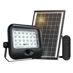 25zq-rx07-100w Bowite Solar Flood Light With Motion Sensor And Remote Control 3 Color Temperature