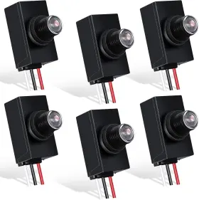 Branded 313108410443 6 Pack Dusk To Dawn Photocell Sensor 100-277v Waterproof For Outdoor Lighting
