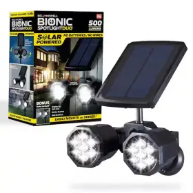 7782 Branded Outdoor Bionic Spotlight Duo Area Light Motion Activated Integrated Led Black