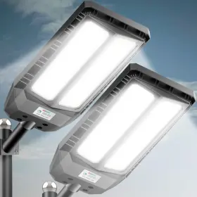 6000w Branded Tw001 Solar Lights Outdoor Waterproof 7000k Dusk To 2pack Cool White