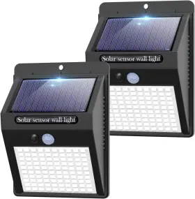 Ws05-2 Branded 2 Pack Led Motion Sensor Solar Lights Outdoor Ip65 Waterproof Security Lamp