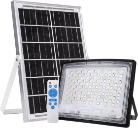 1440b100w-qm-cf Branded01 100w Led Solar Flood Lights 10000mah Light Outdoor Ip66 Waterproof With R