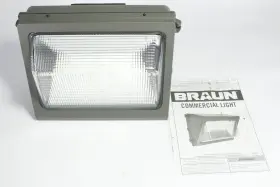 58077 Braun Commercial Led Outdoor Security Light 50w - Open Box