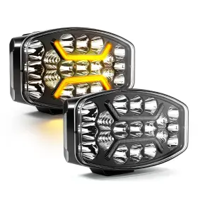 958v-2pcs-usa-051-e9 Braveway 10 Inch Led Driving Lights 150w 30000lm Offroad With Ambe