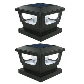 Bicsgl-12-ww-wht Brighticonic Solar Post Cap Lights Outdoor For 4x4 3x3 Auto On/off