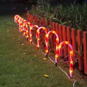 Hch-50 Brillarlights Christmas Candy Cane Lights Outdoor Pathway 12 Inch Driveway