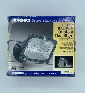 7210b Brinks 039208960151 Bronze Lgt Halogen 300w Outdoor Floodlight New Shipped From Usa