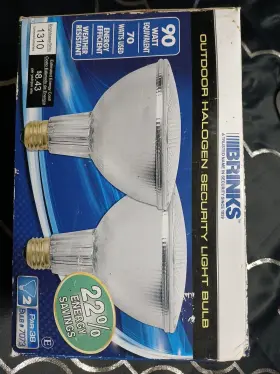 Brinks 039208998833 2pk 90 Watt Equiv. Outdoor Halogen Security Light Bulbs