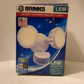 7001w Brinks Led Motion Activated Security Light 100w 240 Degree Zone Safety