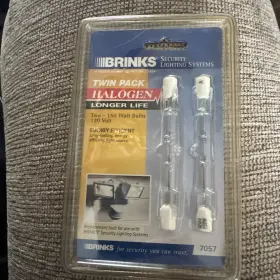7057 Brinks T3 Halogen Outdoor Security Bulb 150w #7057 Bright White Light Pack Of 2