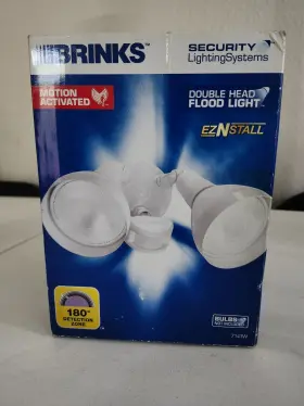 7141w Brinks Motion Activated Security Light 180 Detection Zone White Eznstall