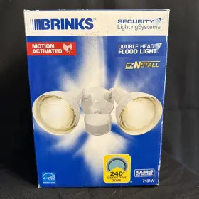 7131w Brinks 782247060206 2 Head Flood 240 Degree Motion Activated Energy Star