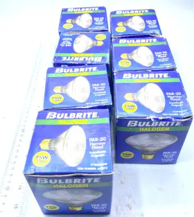 683073 Bulbrite Lot Of 7 Halogen Narrow Flood Par-30 75w New