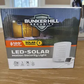 64732 Bunker Hill Security Led Solar Motion Light-model# - New White