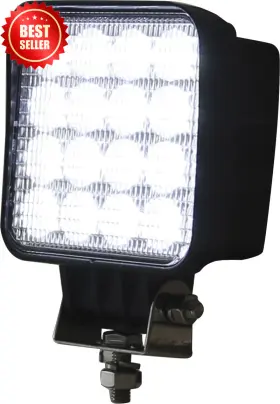 Buyers Products 313089878805 4.5 Inch Square Led Flood Light Ultra Bright Black Housing For Truck Trailer