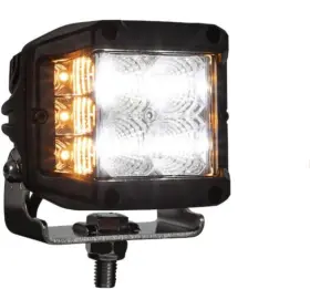 1492232 Buyers Products 313098814832 Led Flood Light With Amber Strobe 4 Inch Wide 2400 Lum