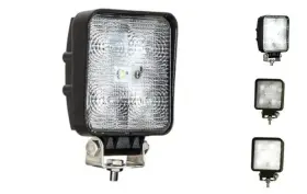 1492117 Buyers Products 724920113908 4 Inch Wide Square Clear Led Flood Light Black