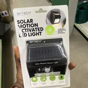 By-mc-lb-225-bk Bytech Solar Motion Activated Led Flood Light Weather Proof Black Outdoor