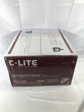 Cfla-rtf2-12l-50k-db C-lite 12400 Lumens Led Floodlight 118w Dark Bronze 5000k