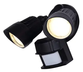 Ho-01-02s-bk Canarm Ho-01-02s- Double Light 9-5/16 Inch W Led Outdoor Flood - Black