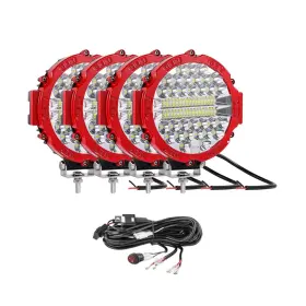 201w Carsplay 762744581695 Led Off Road Driving Lights 7 Inch Round Tractor Pods 12v 24v