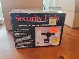 4060s Catalina Vtg - Motion Security Light Black Infrared Outdoor-indoor Nos