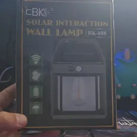 Bk-888 Cbk Solar Wall Lamp Black Outdoor Weather Resistant Mounted