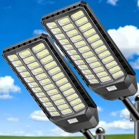 Bm-9500w Cedio Solar Street Light Outdoor Ip67 Waterproof Led Flood Lights 9500w 2 Pack