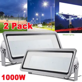1000w Cerbiut D4pt 2x Led Flood Light Brightness Outdoor Security Garden Stadium Gym Lighting