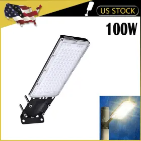 Zo0179400 Cerbiut 100w Led Road Street Flood Lights Garden Spot Lamp Head Outdoor Yard White Ip65