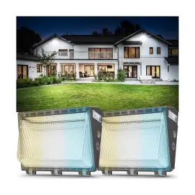 Wl015 Cinoton 120w 100w 60w Switchable Led Wall Pack Light With Dusk To Dawn Sensor