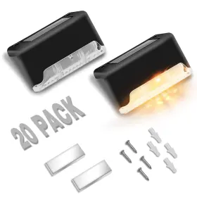 Ckc00570 Civikyle 20-pack Led Outdoor Solar Lights For Deck Fence Step Patio Lighting Waterproo