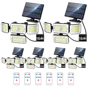 B0bzvzcy3g Claoner Solar Motion Sensor Lights Outdoor 3500lm 288 Led Security Floodlight 6