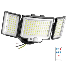Ol188ab-us Claoner Led Security Motion Sensor Outdoor Lights 6500k Remote 1 Pack Black