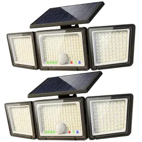 Sl281ab Claoner Solar Outdoor Lights Motion Sensor 3500lm 286 Led Security Flood Black