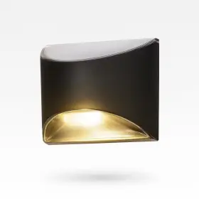 Classy Caps 445047378317 10 Lumen 2 Inch X 3.25 4 Black Stainless Steel Integrated Led Solar Dec