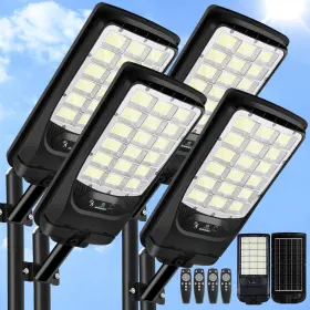 Jvd-4 Cnoijuts Solar Street Lights Outdoor Waterproof 21000lm 6500k Led Motion Sensor Light