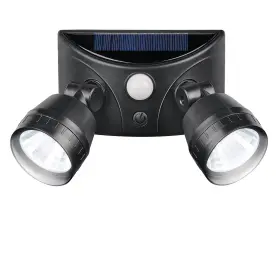 Sl7105 Collections Etc. 191121429419 Solar Powered Security Light With Motion Sensor Black