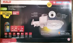 Commercial Electric 080083292905 Halo Led Area Light High Output 9000 Lumens Motion Activated Gray New