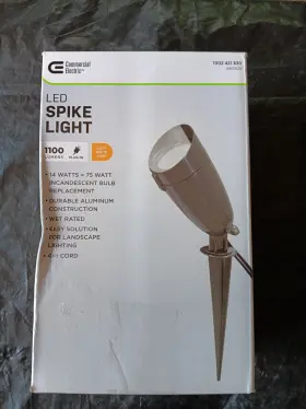 1002421830 Commercial Electric Integrated Led Landscape Spike Flood Light 14w 1100 Lumens