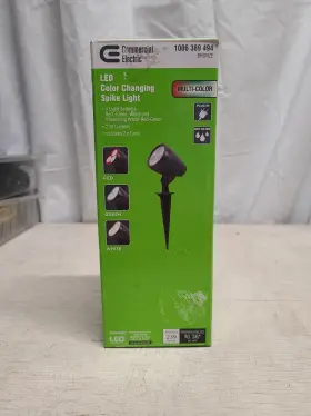 1006 Commercial Electric 815710020367 Outdoor Led Color Changing Spike Light 389 494