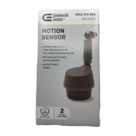Ce-2701-bz Commercial Electric 270-deg 1-head Dusk To Dawn Security Floodlight Motionsensor